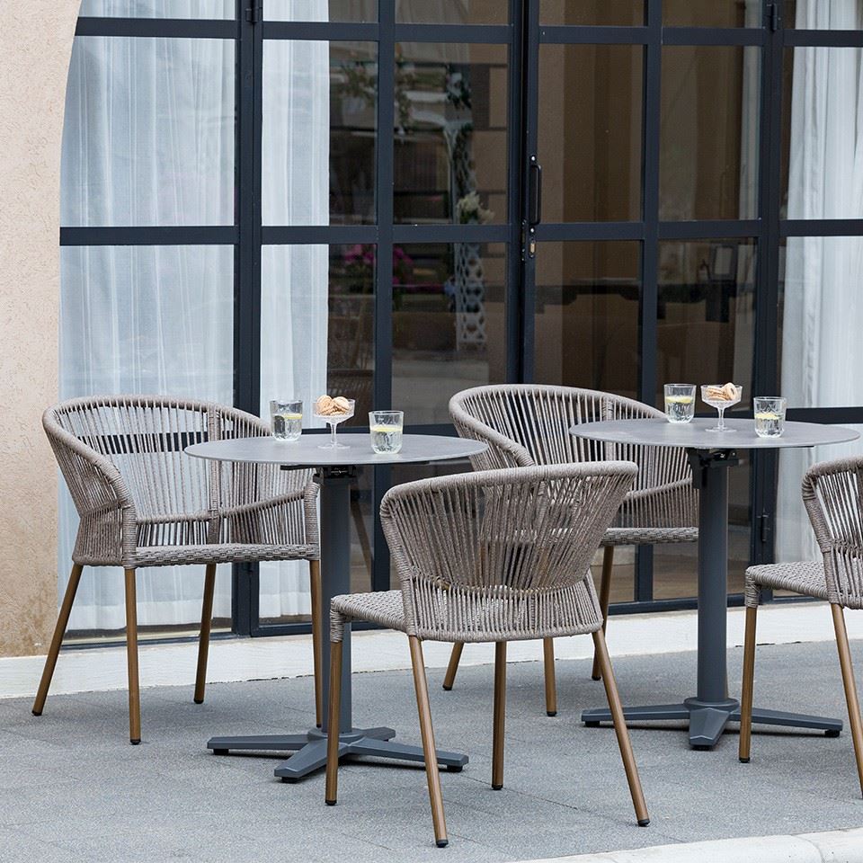 Commercial Chairs Twisted PE Rope Chairs Manufacturers, Suppliers, Factory